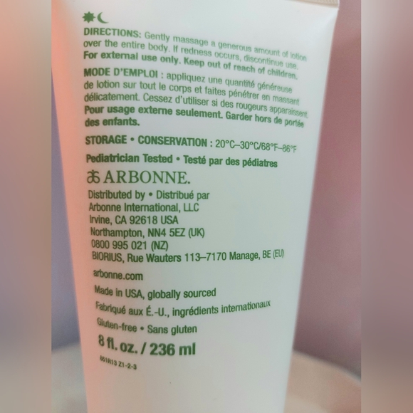 Arbonne Baby Lotion - Picture 2 of 4